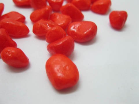 1Kilo Red Colored Stones Wedding Cermony Table Decoration - Click Image to Close