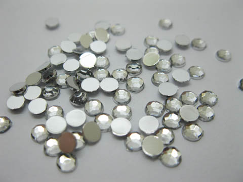 2000 Silver Flat Back Diamonds Rhinestones 4mm - Click Image to Close