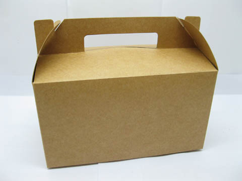 50Pcs Kraft Gable Gift Boxes/Wedding Shower Boxes 10x18x10cm - Click Image to Close