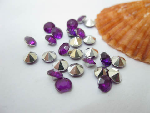 250gram (6000Pcs) Purple Diamond Confetti Wedding Table Scatter - Click Image to Close