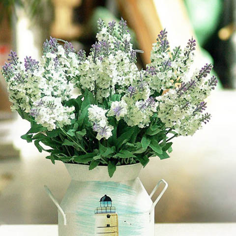 10Bundle X 10Pcs White Purple Artificial Lavender Flower Home D? - Click Image to Close