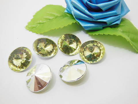 200 Diamond Confetti 18mm Wedding Party Table Scatter - Green - Click Image to Close