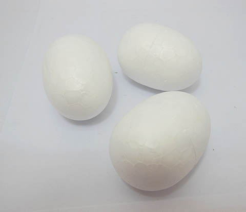 100Pcs Polystyrene Foam Egg Decoration Craft DIY 56mm - Click Image to Close