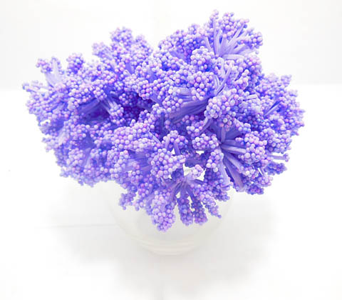 12BundleX12Pcs Craft Scrapbooking Chive Herb Flowers Purple - Click Image to Close