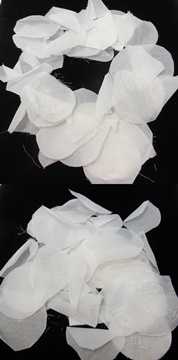 10Bag x 300Pcs White Rose Petals Wedding Party Decoration - Click Image to Close