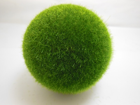 10 Green Artificial Foam Moss Ball D???cor 80mm Dia. - Click Image to Close