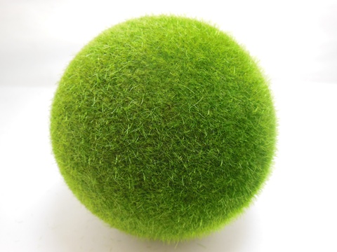 10 Green Artificial Foam Moss Ball Decor 100mm Dia. - Click Image to Close