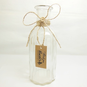 4X Glass Message Bottles Vases Wedding Decorations 19cm High - Click Image to Close