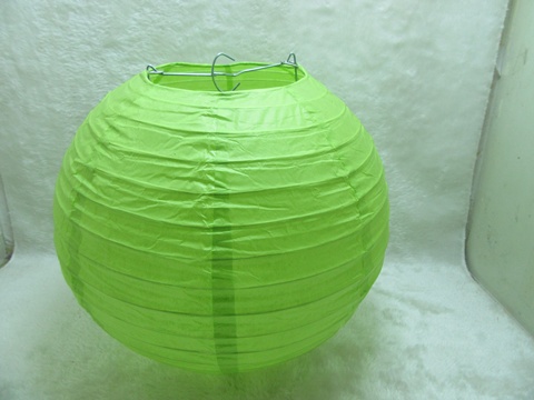 10Pcs New Plain Green Paper Lanterns Wedding Favor 25cm - Click Image to Close