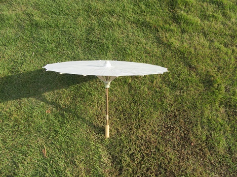10X New Plain White Paper Parasol Umbrellas 56cm Dia - Click Image to Close