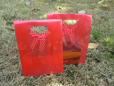 12 New Gift Bag for Wedding Bomboniere 16.3x12.3x6cm - Red - Click Image to Close