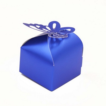 50X Blue Butterfly Wedding Favor Candy Gifts Boxes - Click Image to Close