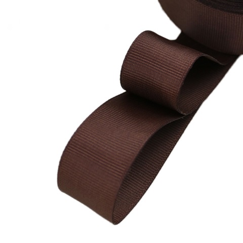 1Roll X 100Yards Coffee Grosgrain Ribbon 25mm - Click Image to Close