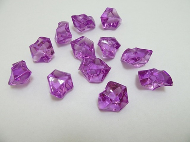 230X Purple Acrylic Ice Pieces Stones Wedding Party - Click Image to Close