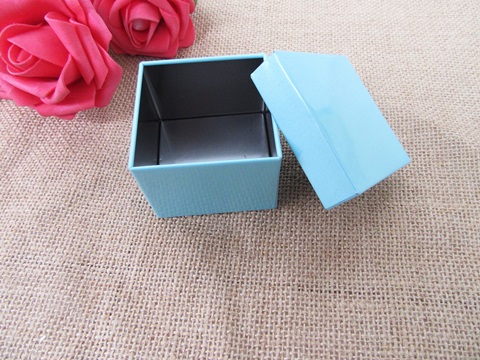 12Pcs Blue Square Boxes Storage Case Jewellery Wedding Gift Box - Click Image to Close