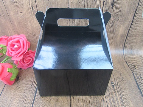 15Pcs Black Paper Cake Gift Bomboniere Boxes Wedding Favour - Click Image to Close