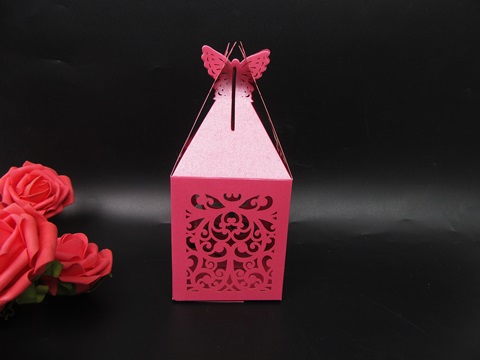 50Pcs Butterfly Hollow Paper Wedding Party Candy/ Gifts Boxes Mi - Click Image to Close
