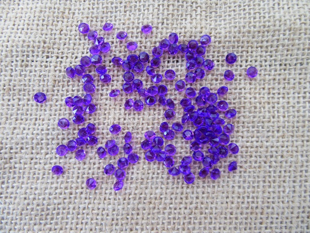 4Pkts x 850Pcs Purple Confetti Table Scatter Wedding Favor 4mm - Click Image to Close