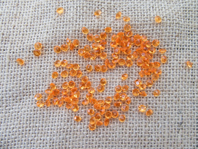 4Pkts x 850Pcs Orange Confetti Table Scatter Wedding Favor 4mm - Click Image to Close