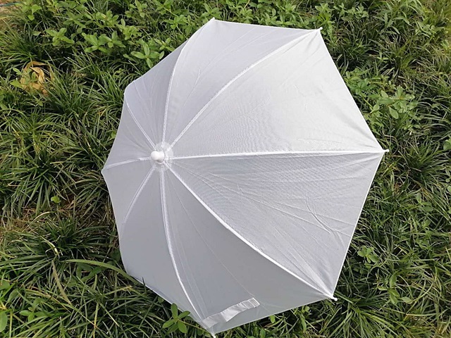 10X Kids White Cloth Parasol Umbrella Wedding Party Favor - Click Image to Close