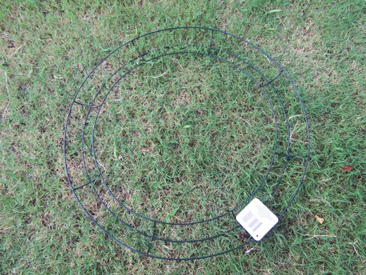 24X Metal Wreath Ring Frame Base Wire Ring DIY Decoration Craft - Click Image to Close