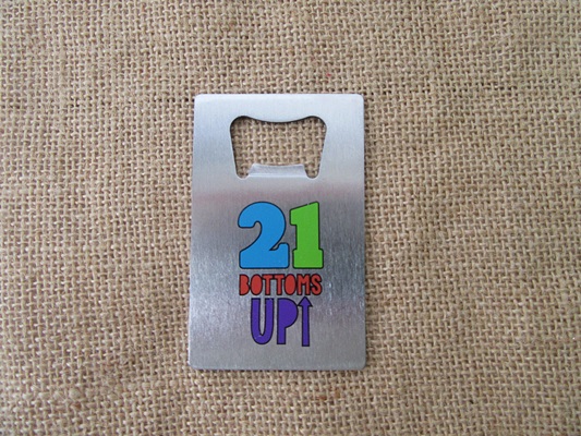 6Pcs Stainless Steel Creative Beer Bottle Opener Party Favor - Click Image to Close